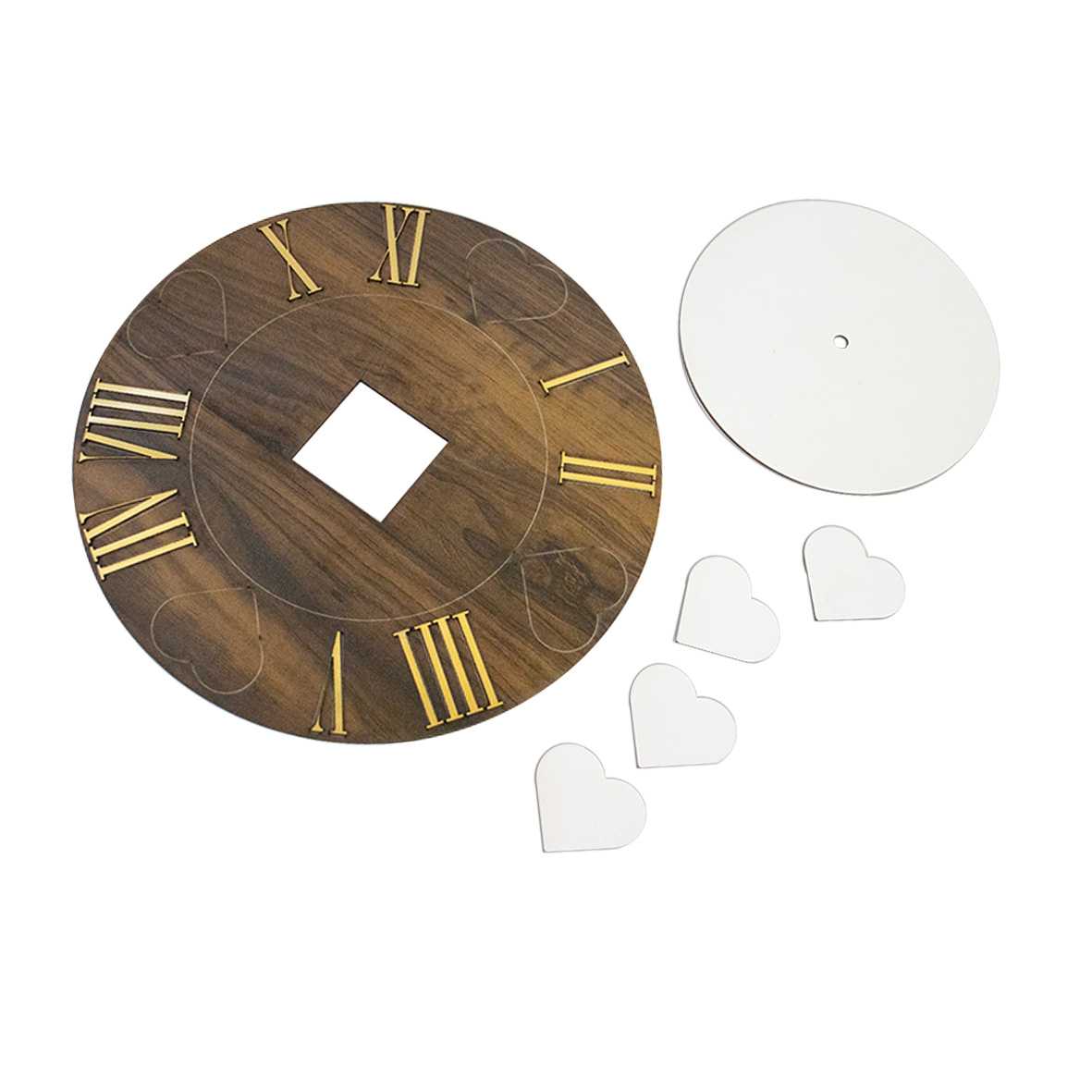 ساعت دیواری سابلیمیشن مدل یونانی طلایی