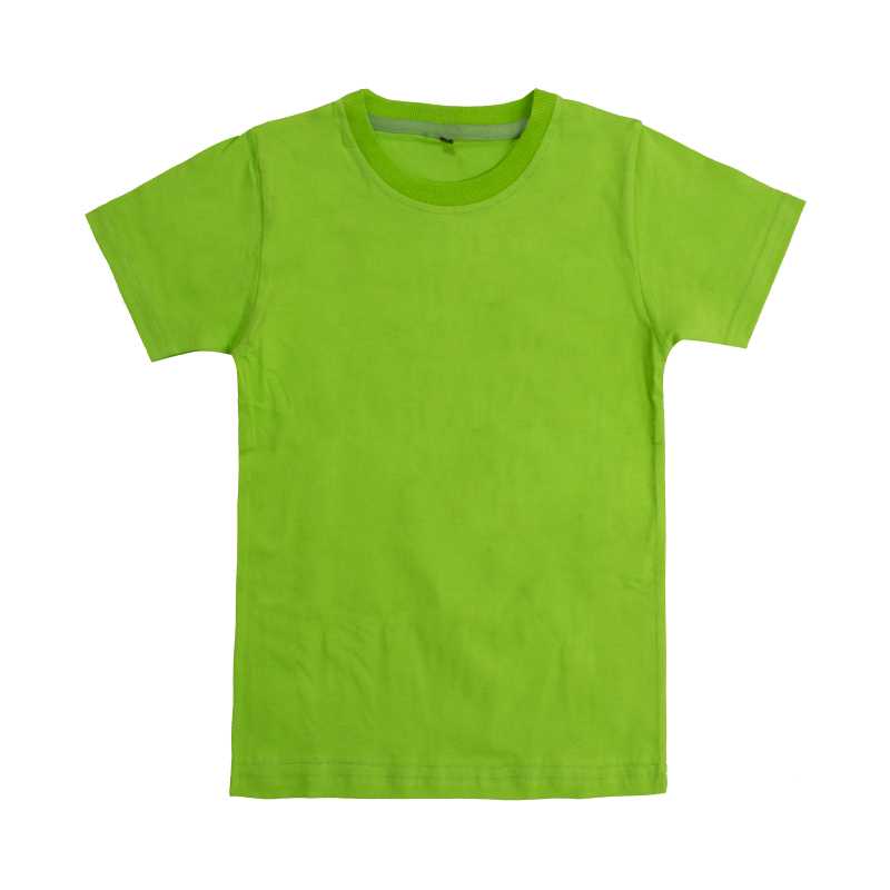 تیشرت آستین کوتاه سوپر نخ پنبه بچه گانه رنگ سبز