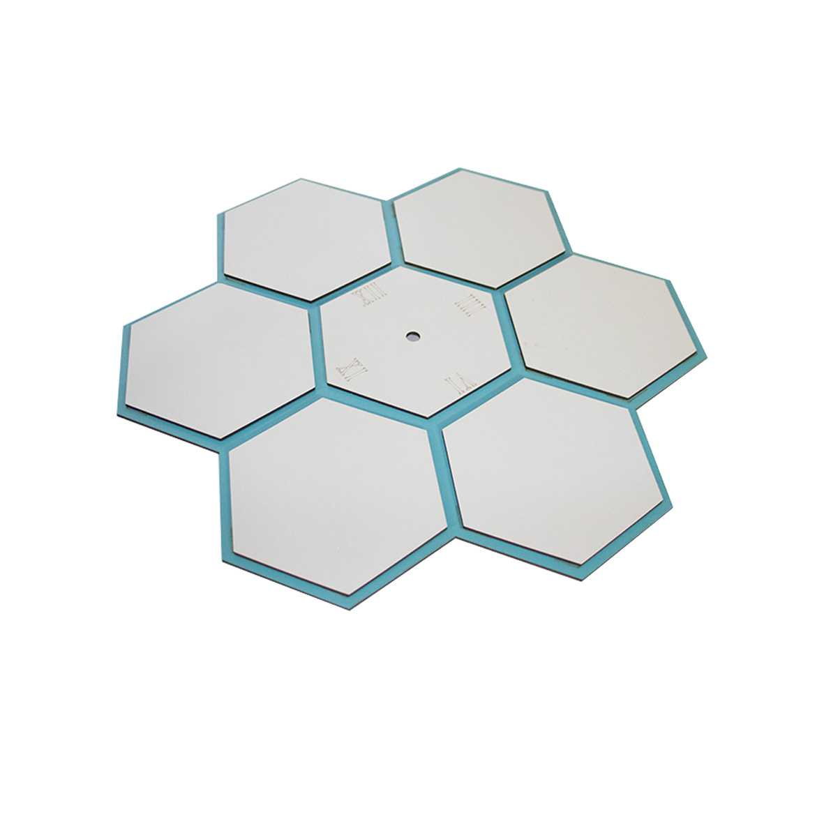 ساعت دیواری سابلیمیشن مدل کندو عسل 7 تکه