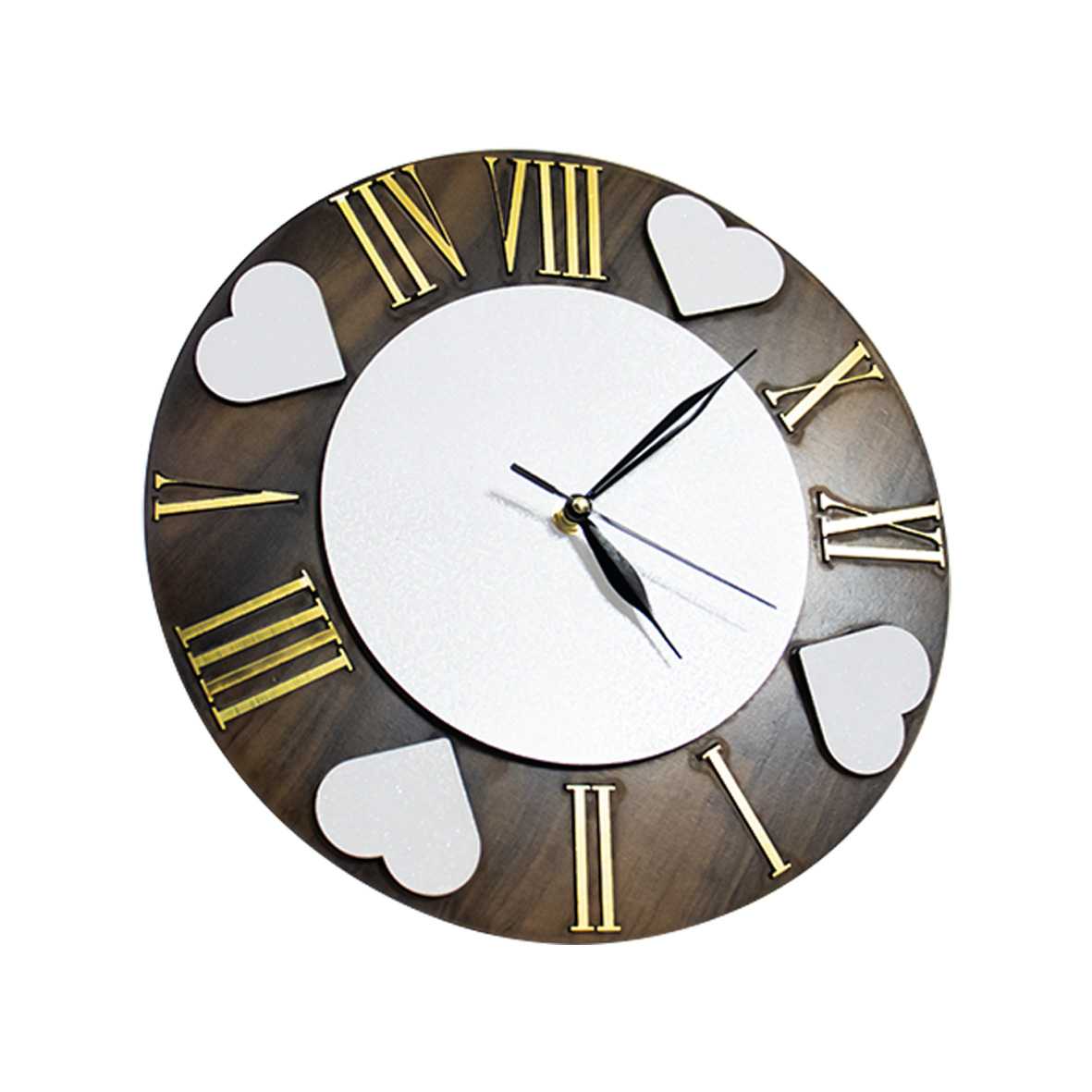 ساعت دیواری سابلیمیشن مدل یونانی طلایی