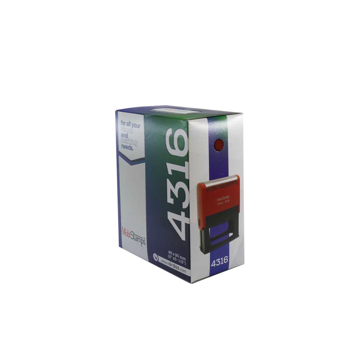 دسته مهر ژلاتینی مستطیل سرداس مدل print 4316