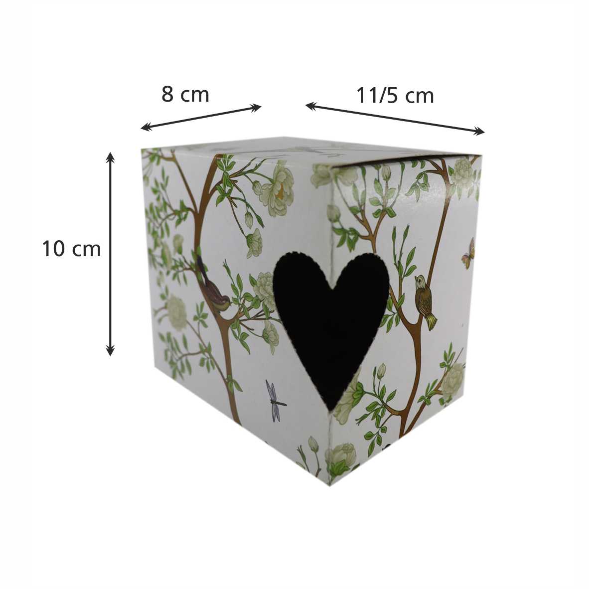 جعبه لیوان طرح طبیعت مدل پرفراژ دار دسته قلب کد 111