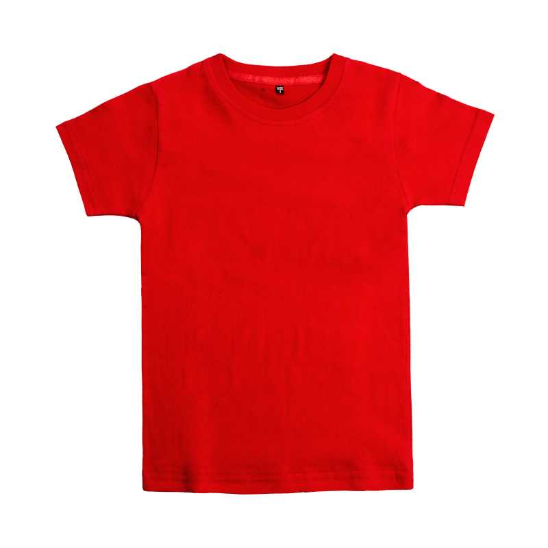تیشرت آستین کوتاه سوپر نخ پنبه بچه گانه رنگ قرمز