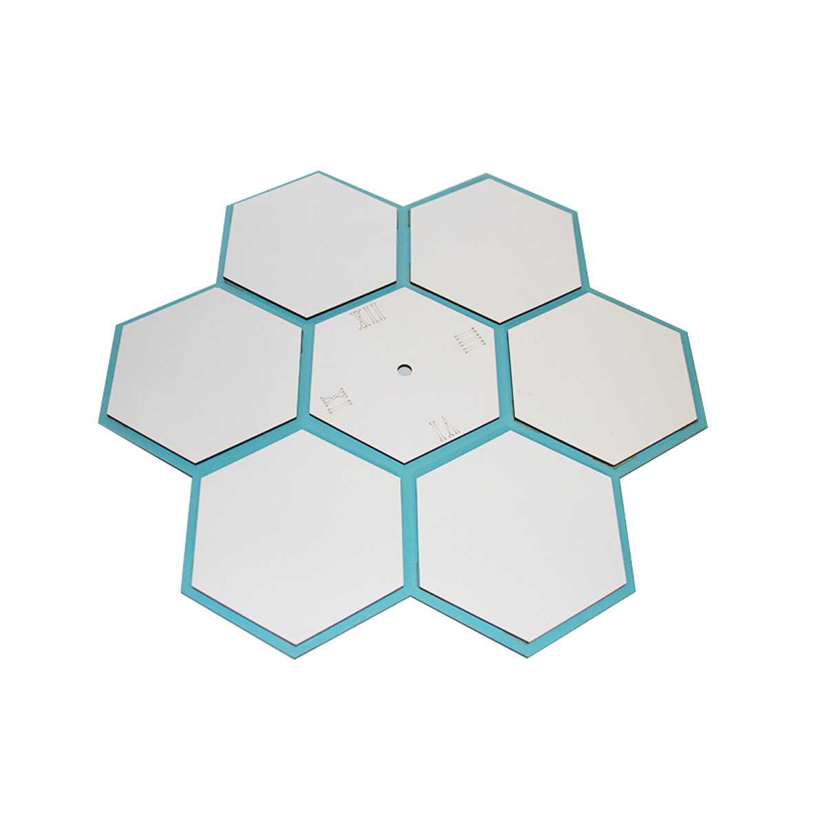 ساعت دیواری سابلیمیشن مدل کندو عسل 7 تکه