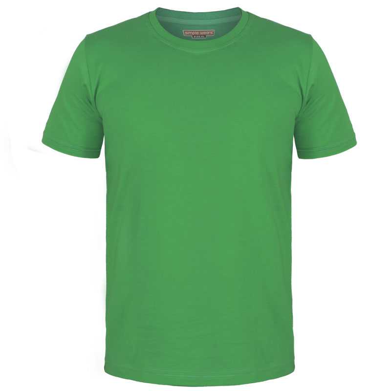 تیشرت آستین کوتاه سوپر نخ پنبه مردانه و زنانه رنگ سبز