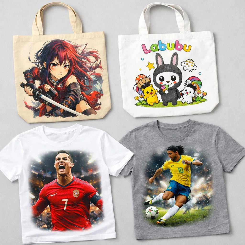 عکس چاپ سابلیمیشن بروی تیشرت و توت بگ