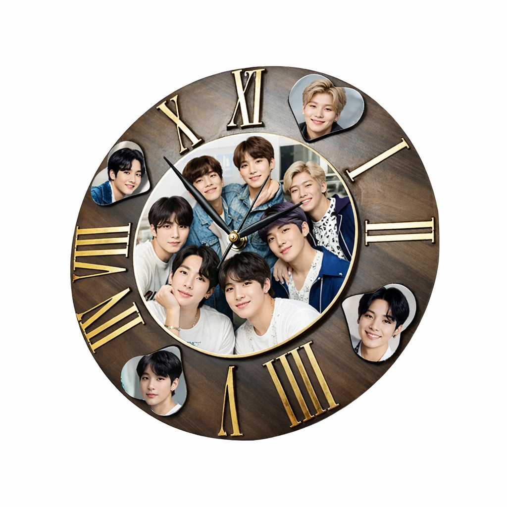 نمونه چاپ عکس بروی ساعت دیواری دایره یونانی مدل سابلیمیشن